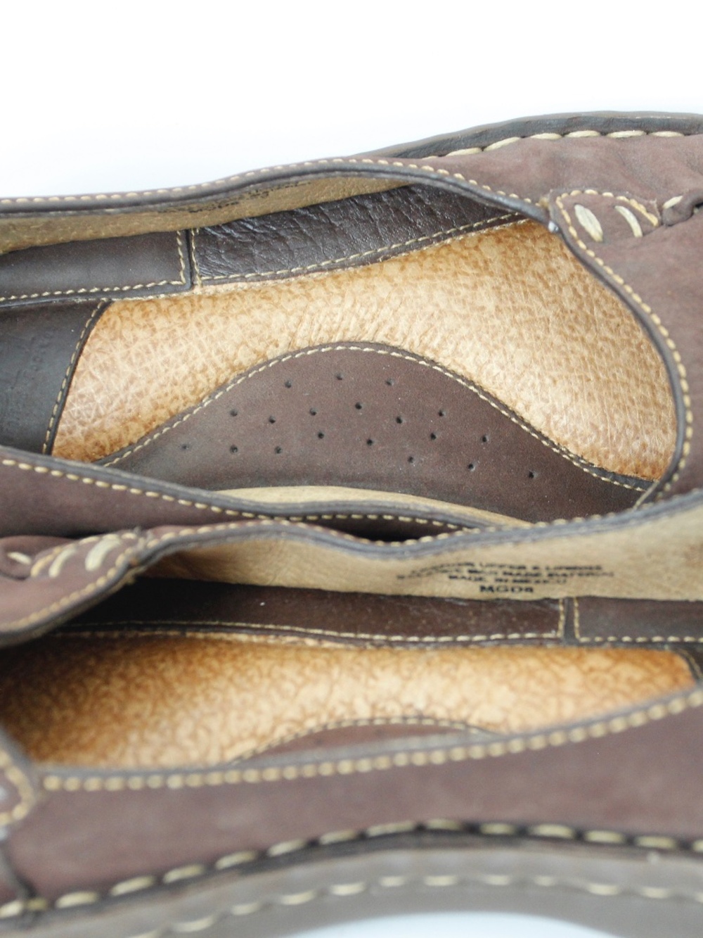 Born Brown Suede Loafer Cork Insole - Picture 12 of 14
